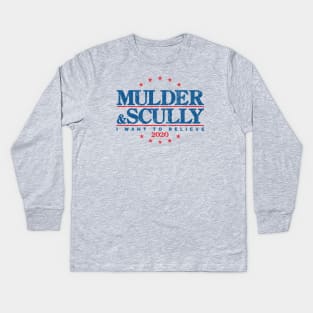 Mulder & Scully 2020 Kids Long Sleeve T-Shirt